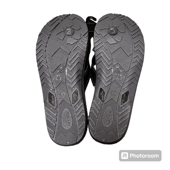 Okabashi Men’s Voyager Flip Flops Gray Black LL 9-10 NEW USA Arch Support - Picture 3 of 5
